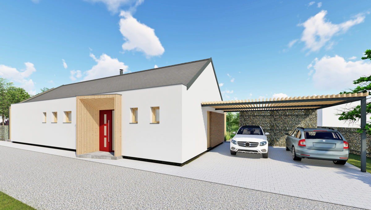 Abraham Konfido ponuka na predaj novostavba 4 izbovy rodinny dom pohlad na vizualizaciu domu
