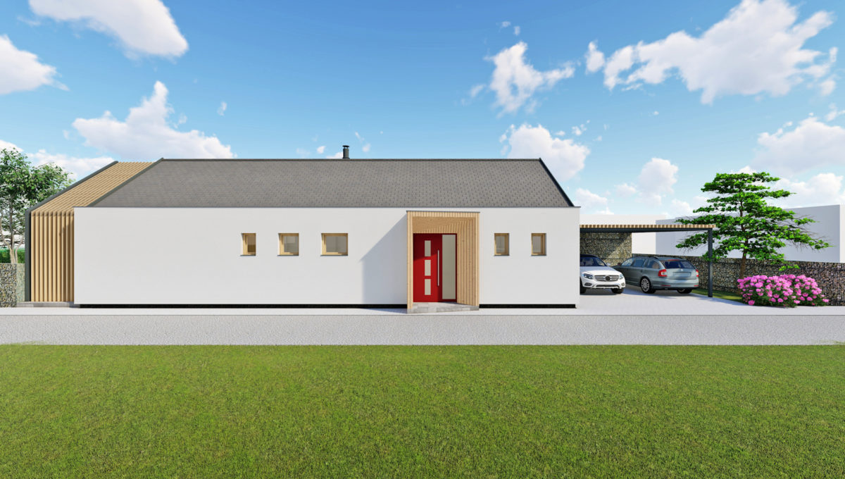 Abraham Konfido ponuka na predaj novostavba 4 izbovy rodinny dom pohlad na vizualizaciu velmi pekneho domu