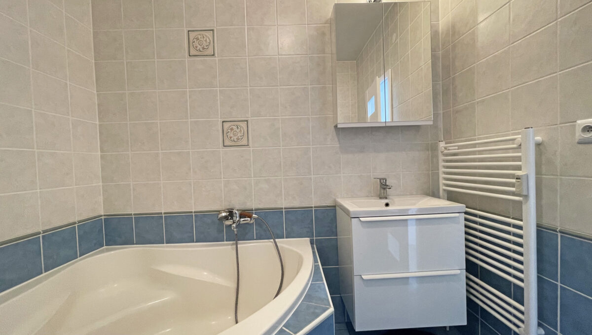 Senec Zemplinska ulica Konfido ponuka 2 izbovy byt na prenajom pohlad na rohovu vanu v kupelni