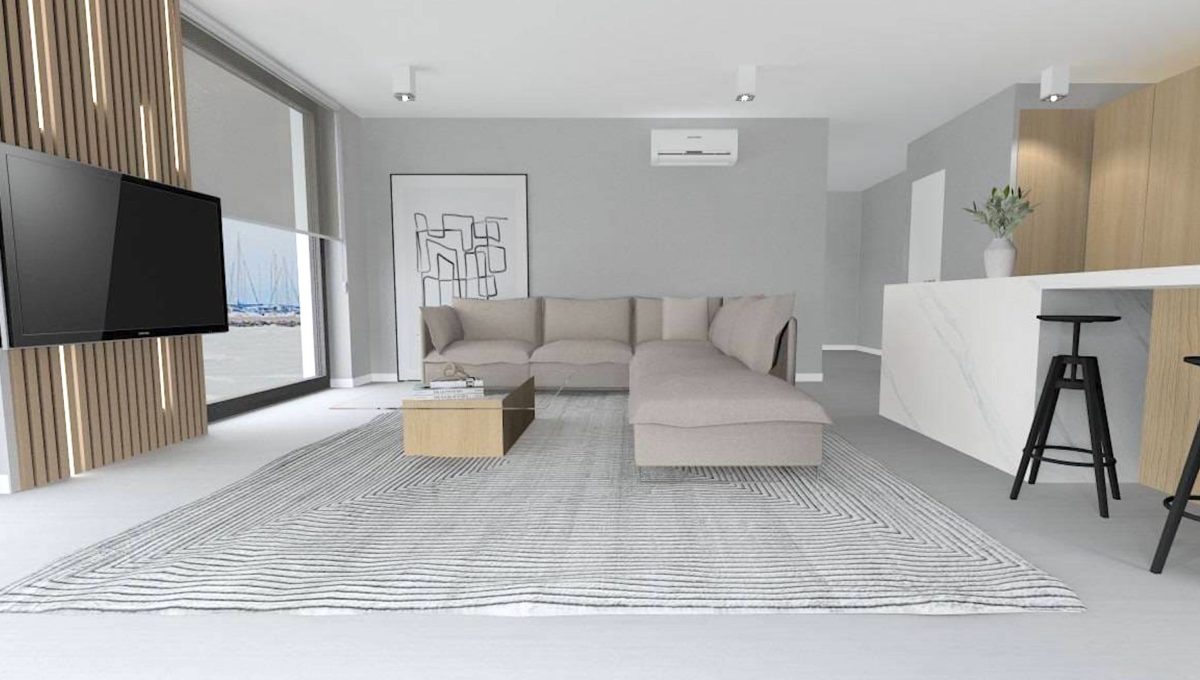 HU Siofok Konfido 5 izbovy byt na predaj novostavba pohlad na vizualizaciu obyvacej izby