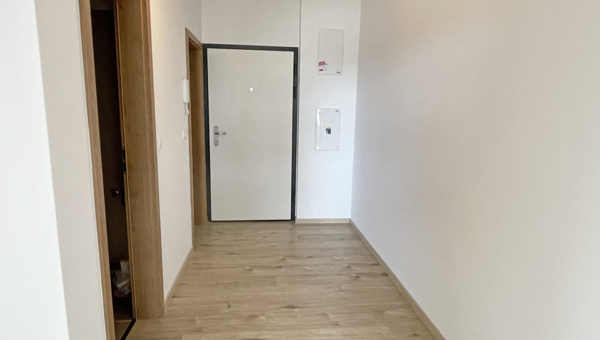 Bratislava Petrzalka Konfido 4 izbovy byt na prenajom novostavba pohlad na vstup do bytu a vstupnu chodbu