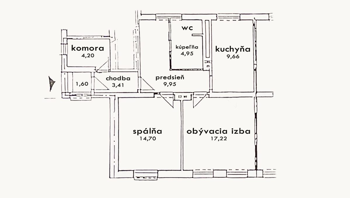 Ivanka pri Dunaji Stefanikova Konfido podorys 2 izboveho bytu na predaj
