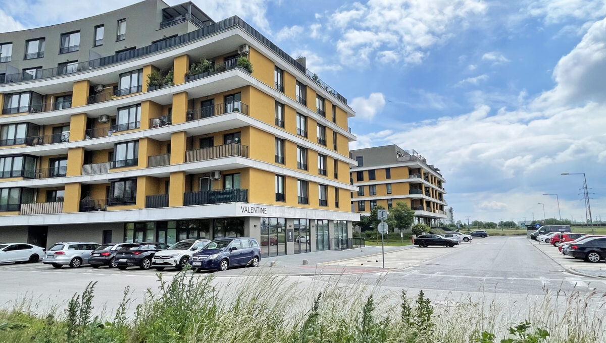Bratislava Bajkalska Novy Ruzinov Konfido ponuka 2 izbovy byt s lodziou na prenajom pohlad na bytovy dom